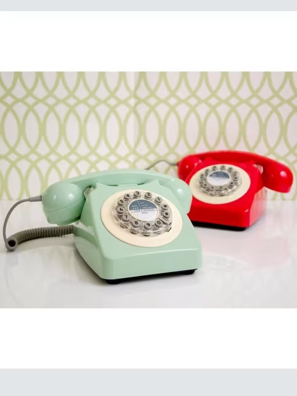 BNIB GPO 746 Retro Rotary Dial Phone Mint Green 1960s Classic Rare Color